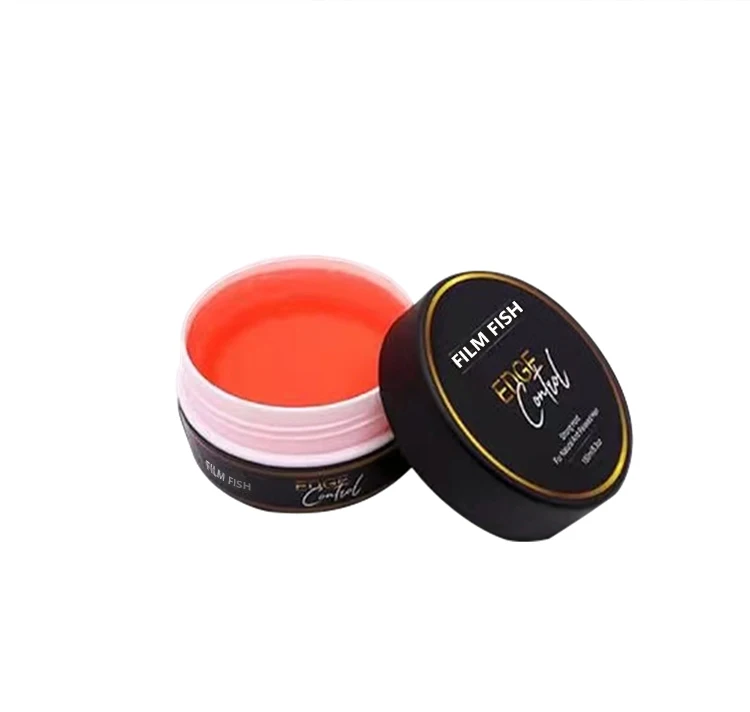 Hair Gel Strong Hold Thick Edges Styling Gel Non-Greasy  No White Cast Long Lasting Supports Hair Growth Natural Formula