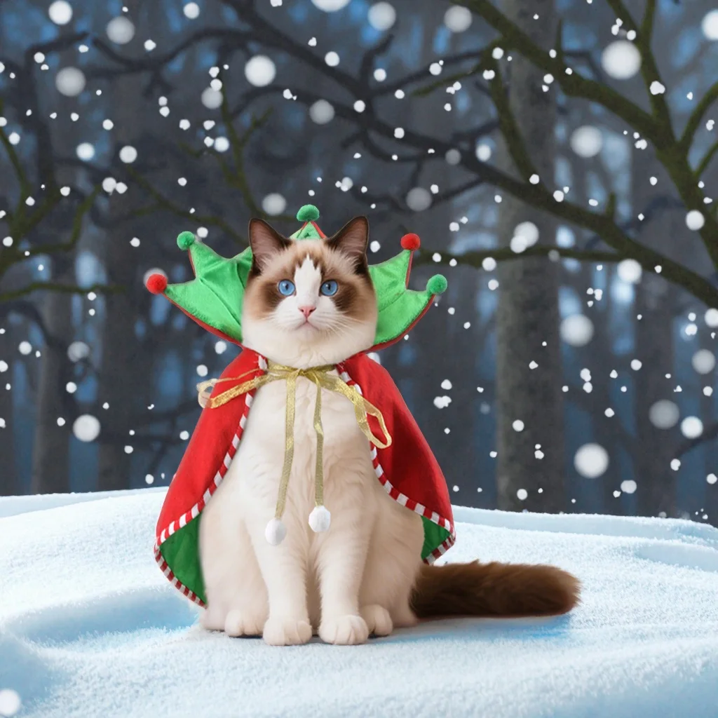 Roupa de Natal para Cães e Gatos, Tamanho XL, Estilo Divertido com Listras, Estampa Animal, Material de Pelúcia Sintética, para Verão e Primavera