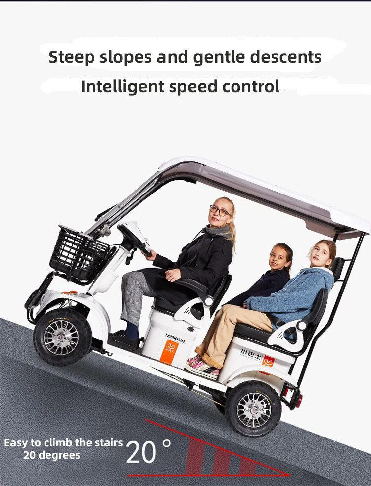 Fourwheeled Electric Mobility Scooter For The Elderly Adult