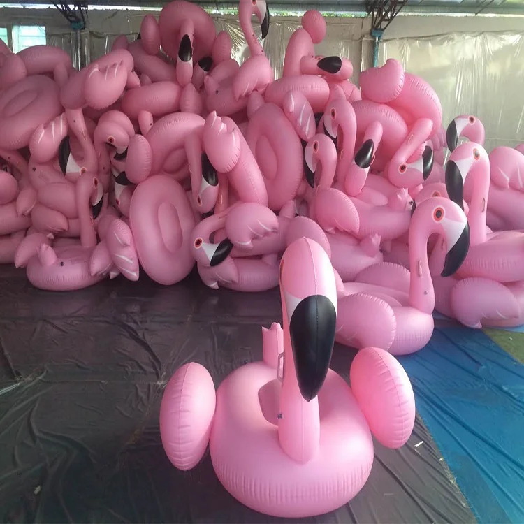 LC OEM Inflatable Flamingo Pool Float Floatie Ride on Large Rideable Lounge Toys