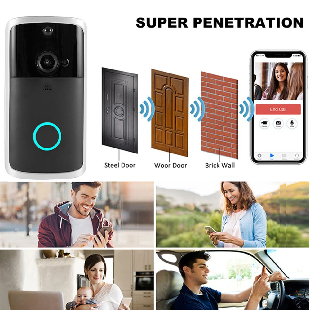 Hot Sale New Wifi Ring Doorbell Camera Tuya Smart App Remote Wireless ...