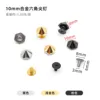 Plated 10mm alloy hexagonal pointed nail 6mm Phillips head iron screw