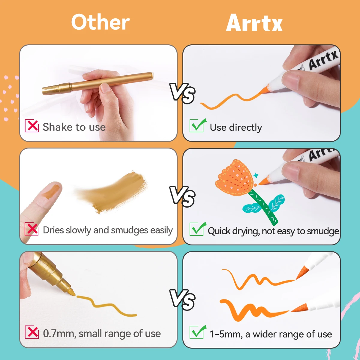 AACM-0536D акриловые маркеры для рисования 36 цветов