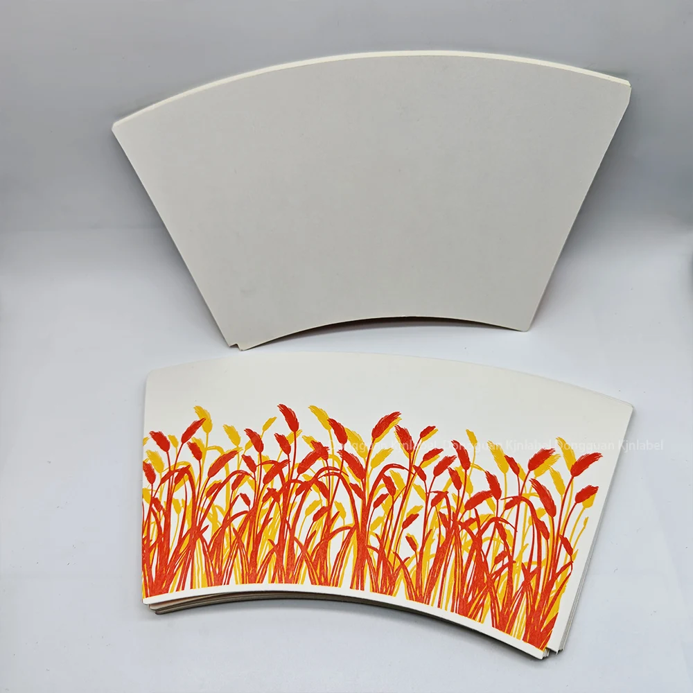 Disposable Instant Noodle Cup 4-8 Color Flexo Printing Pe Coated Fans Paper Cup Pe Coating Paper for Paper Cups details