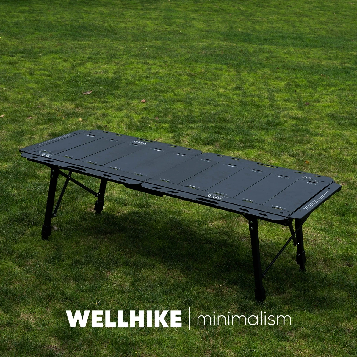 IGT規格5ユニットWELLHIKE 折りたたみIGTテーブル ブラック WELLHIKE SWS YUNCHI 5-Unit IGT Outdoor Folding Table for Camping