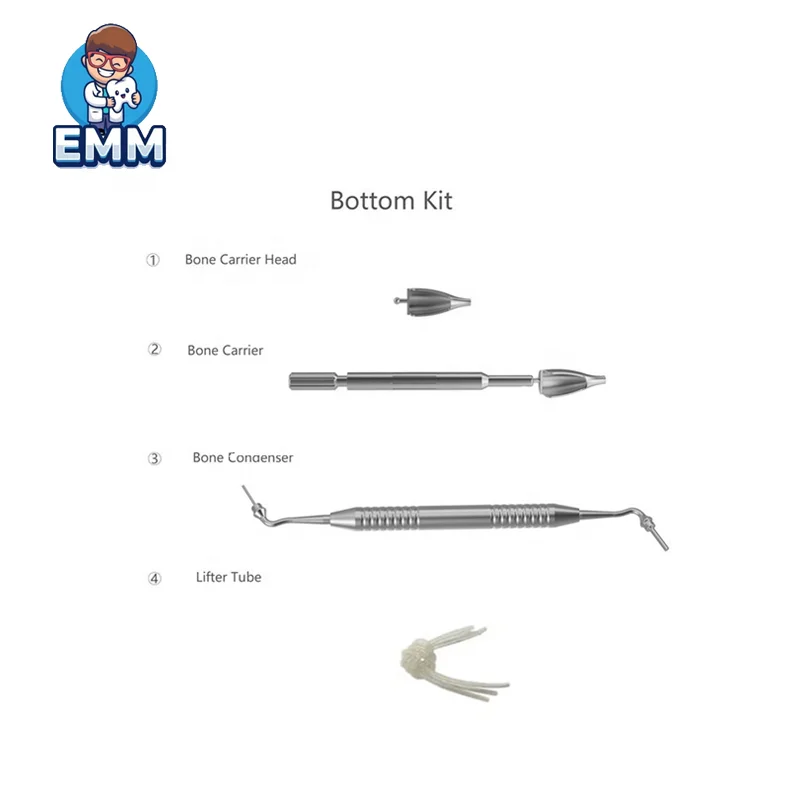 Venditio Calida CAS Instrumentarium pro Elevatio Sinus per Accessum Crestalem, Osteotomum Specializatum pro Elevatio Sinus Maxillaris, Optimum Pretium