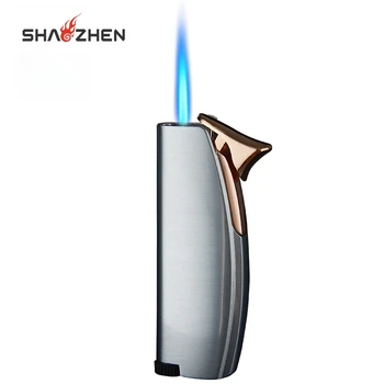 Custom Wholesale Metal Windproof Torch Gas Lighter, Refillable Butane Gas Portable Promotion Gift Lighter