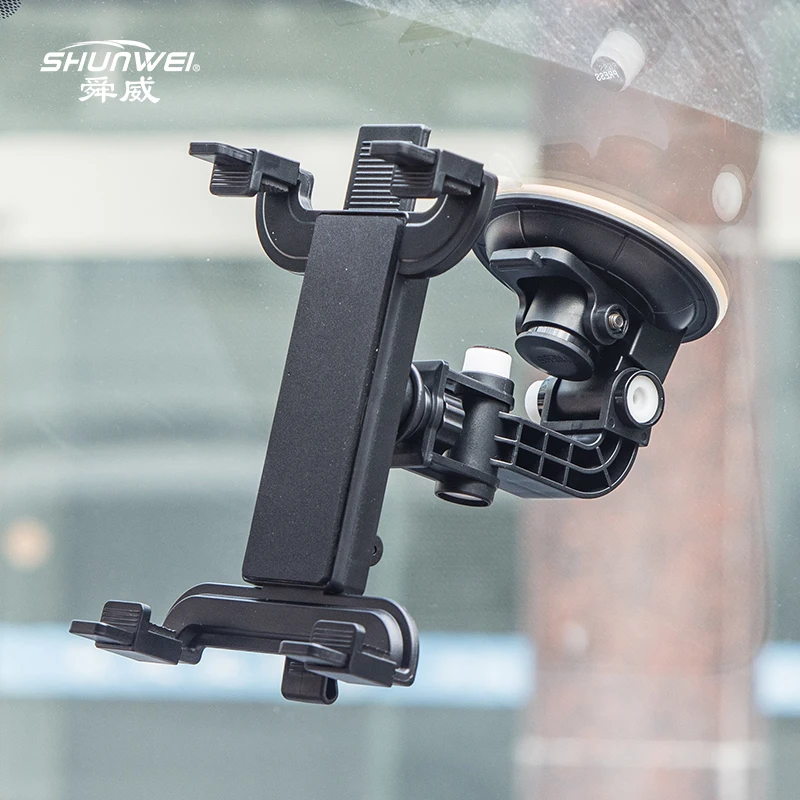 Shunwei 7-10inch Tablet PC Universal Car Windshield Mount ABS Stand Adjustable Cell Phone Wall Holder