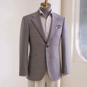 Men's Haute Couture Bespoke Wedding Suit 100% Wool  Super British Fabric' Single Breasted Design High Quality Pant Coat