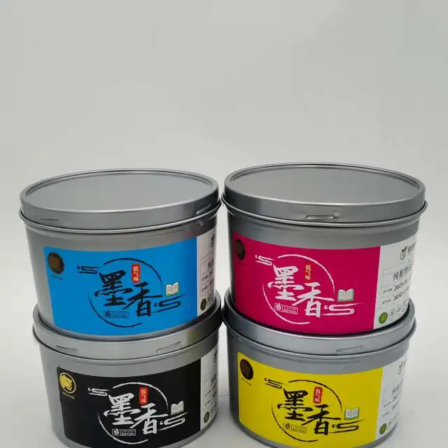 Eco-Friendly Offset Printing Ink, 0 Mineral Oil, Comply with EU 2025 Standards Ideal for Food Packaging Printing