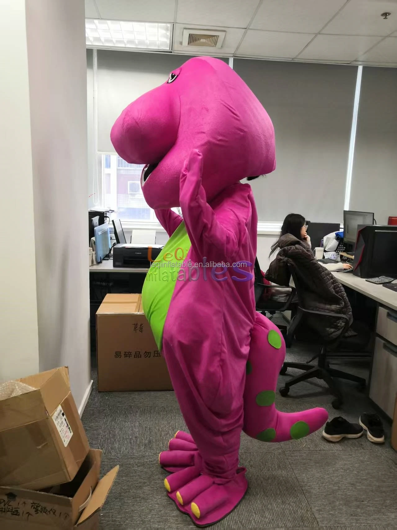 Barney Mascot Costume for Adults - Hot Sale Cartoon Character