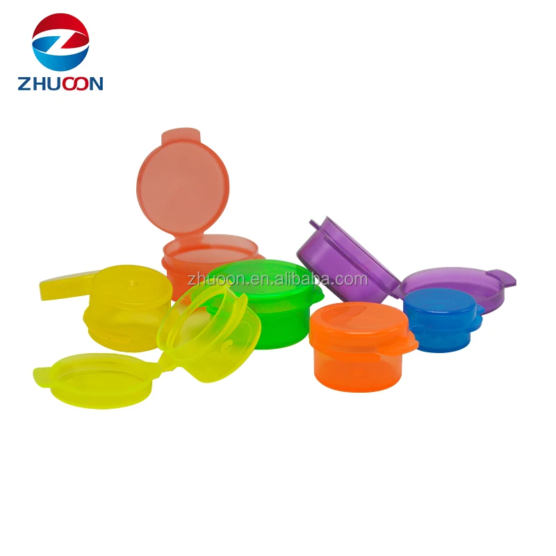 1ml 3ml 5ml 10ml clear Plastic Jar with Flip Top Lid Hinge Lid Cosmetic Container