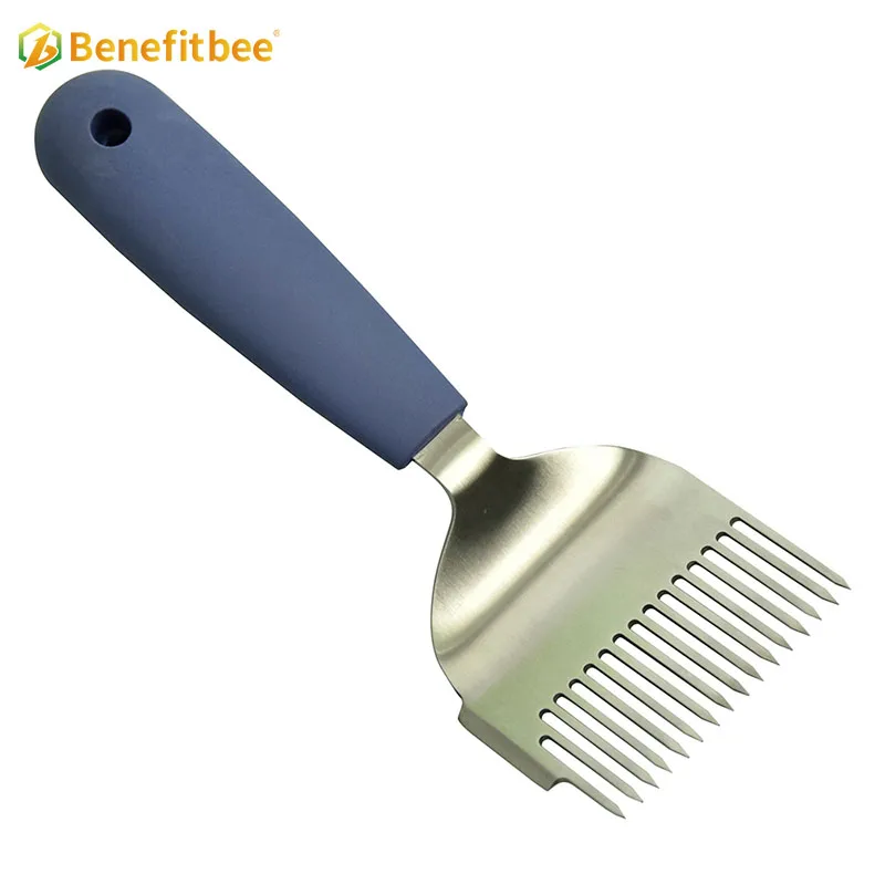 Beekeeping Tool Rubber Handle Uncapping Forks Honey Honeycomb Scraper
