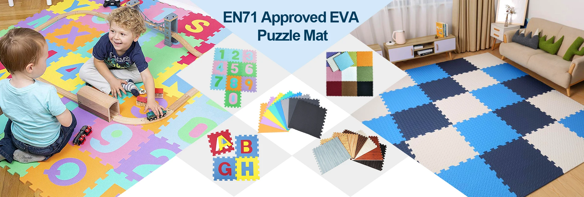 Linyi Queen 30x30cm Eva Puzzle Exercise Floor Interlocking Mat Non Slip