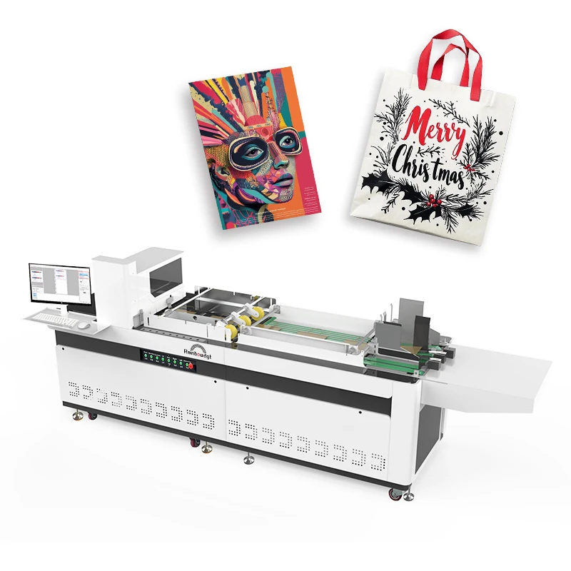 One Pass Printing Machine for Gift Box Packing Bag and Carton Printing with High Precision and Color Accuracy