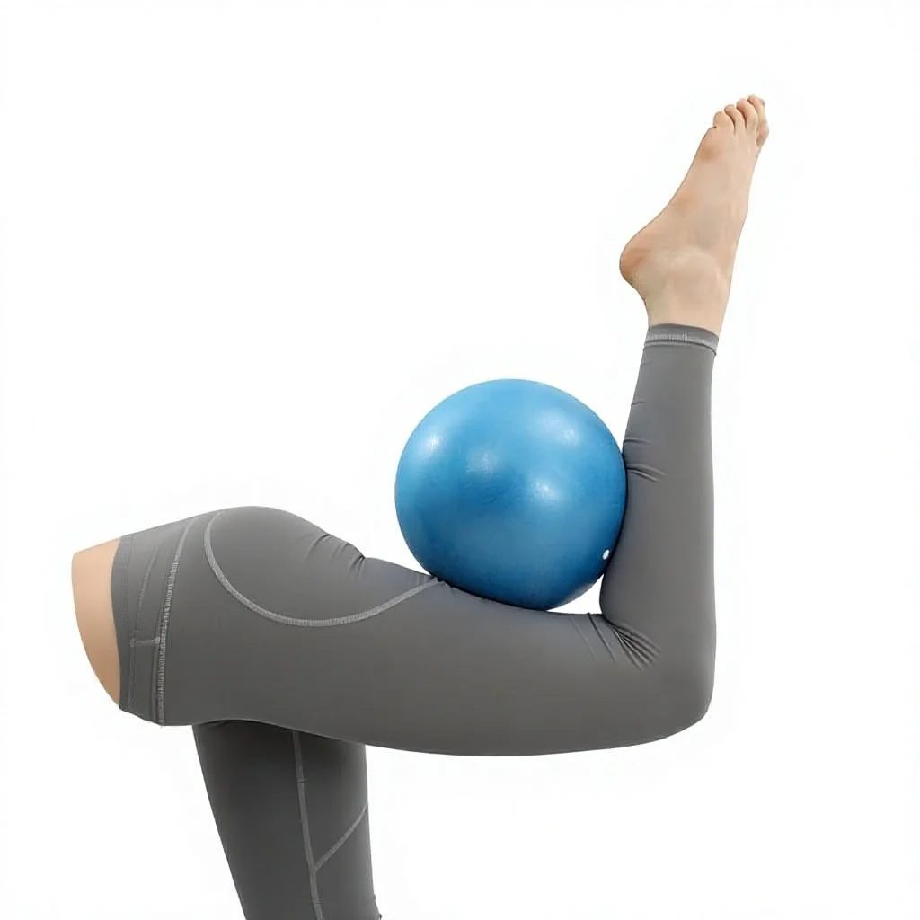 Yoga Fan- PVC Yoga Ball Sandblasted Abrasion-Resistant 25cm Pilates Mini-Ball product detail 1