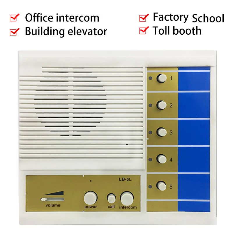 Meeyi Wired Intercom Pager Prison Club Office Factory  Health Room Voice Call Pager Wired Management System