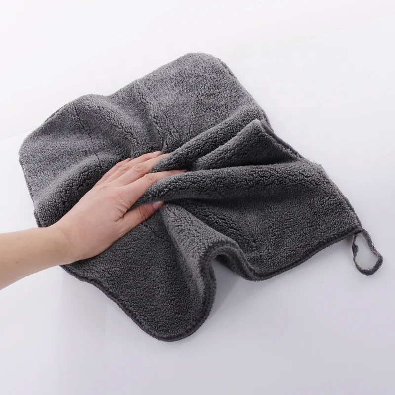 coral fleece 800GSM 1000GSM plush microfiber drying towel car wash towel microfiber car detailing towel