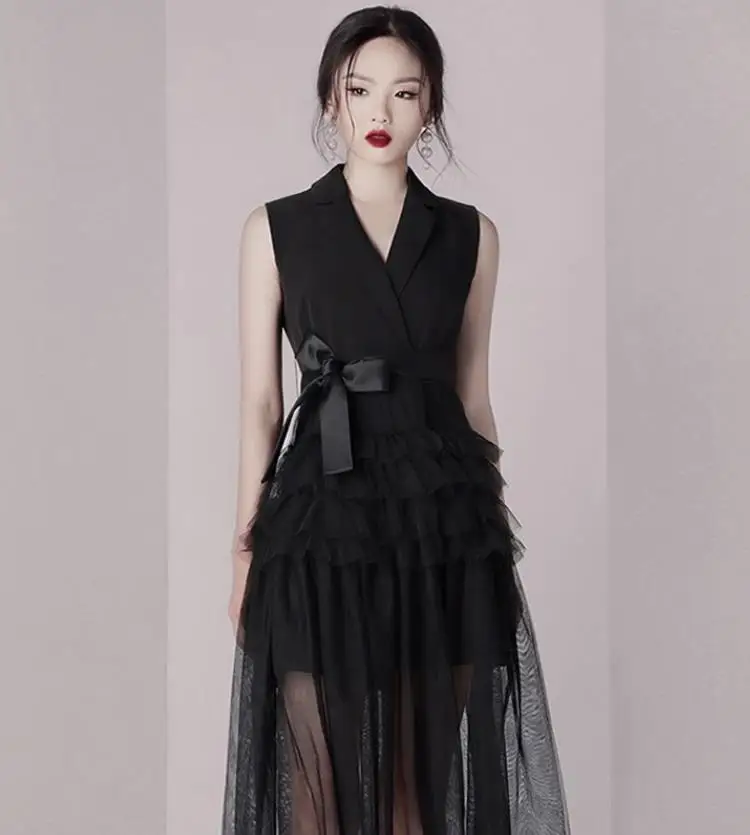 Blazer Dress Women Black Party Skirt Female Spring 2021 Korean