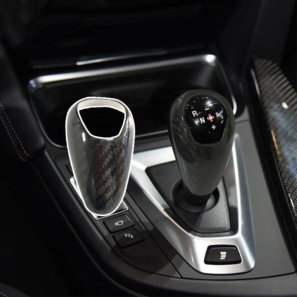 thumbnail interactive-video image 1 of Black Gear Handle Panel Decoration Sticker For BMW M3 M4 F80 F82 – Shift Knob Cover 1 of 2