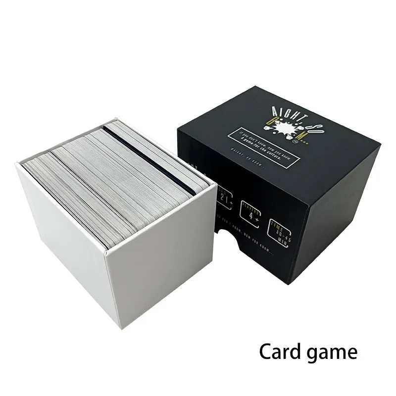 Customizable Paper Icebreaker Trivia Question Conversation Game Cards Recommended for On-Demand Printing with Box Included