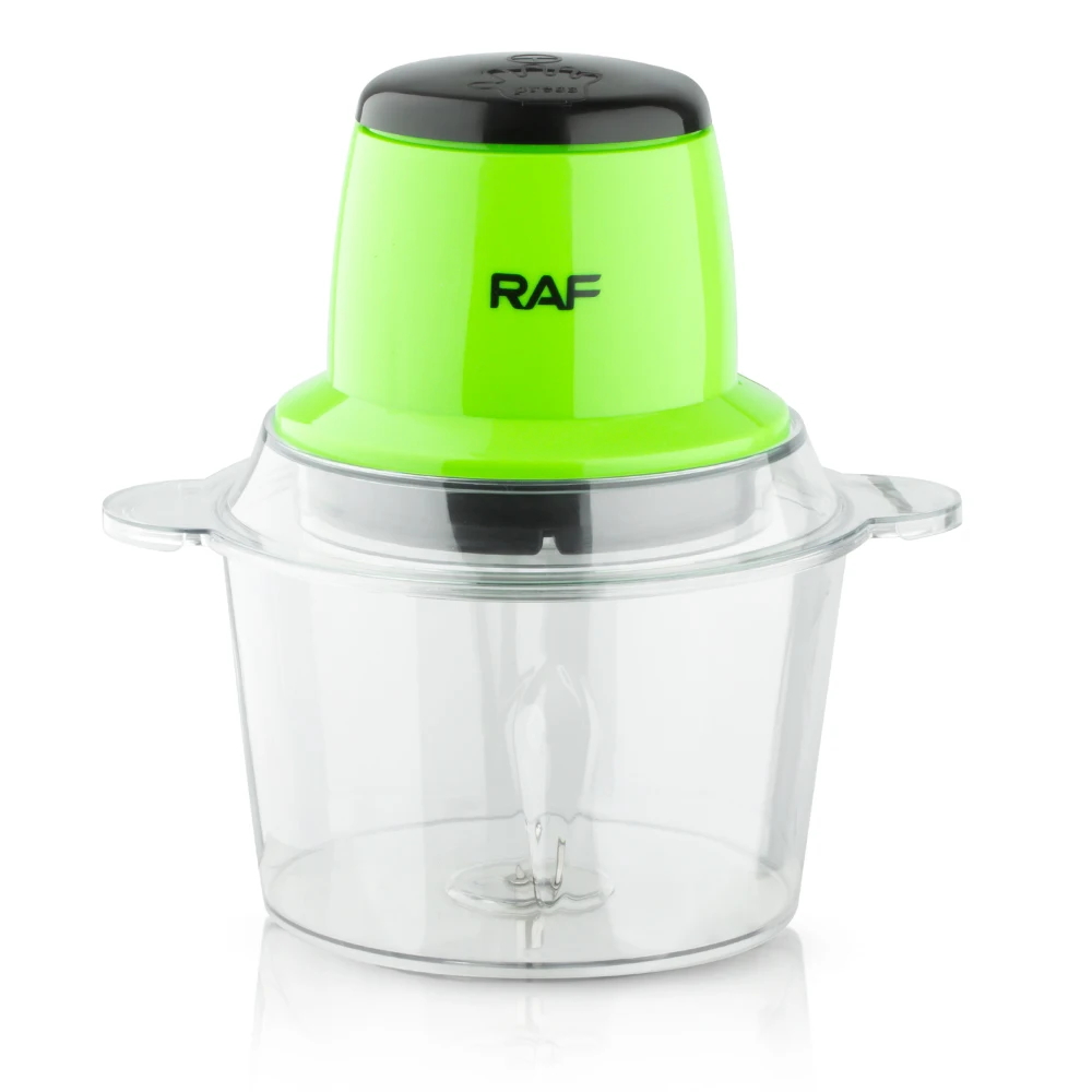 Mini tocator electric, Robot de bucatarie AT PERFORMANCE®, 600 W, 2 viteze + puls, bol 2 L, dispozitiv de emulsifiere, disc din inox, VERDE. - Blendere si Tocatoare - atMag.ro