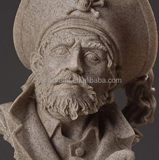 Resin Sandstone Statue Of Pirate Francis Drake,Home Decor Buy Pirate Home Statue resin Pirate