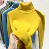 Chaqueta polar cuello alto amarilla