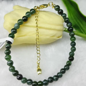 Semi-Precious Gemstone Bracelet Handmade Natural Stone Jewelry for Women and Men