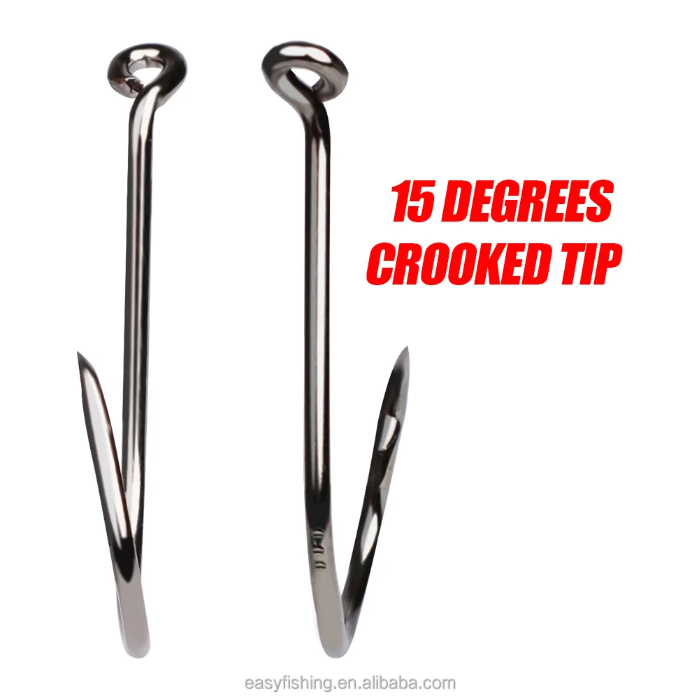 7384 100pcs/bag 2x Strong Circle Hooks Catfishing Tackle Octopus Offset