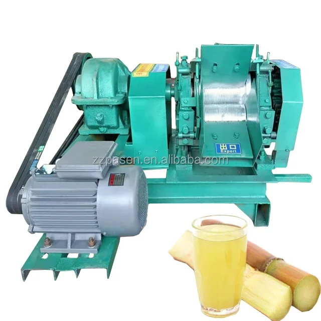 Large Capacity Sugarcane Juicer Sugarcane Juice Making Machine Diesel Engine Driven Type Sugar Cane Juicer