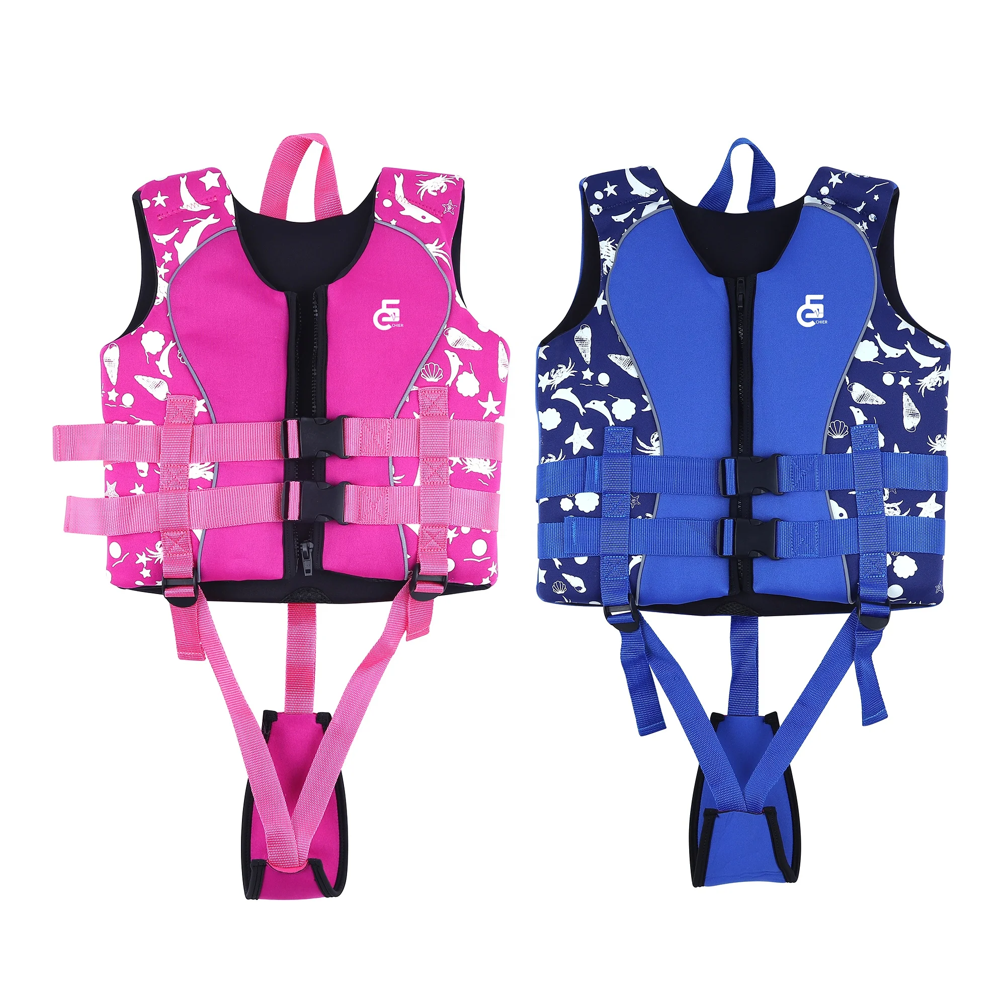 Новый дизайн Amazon, Лидер продаж, спасательный жилет, детский неопреновый EPE розовый и синий спасательный жилет для серфинга