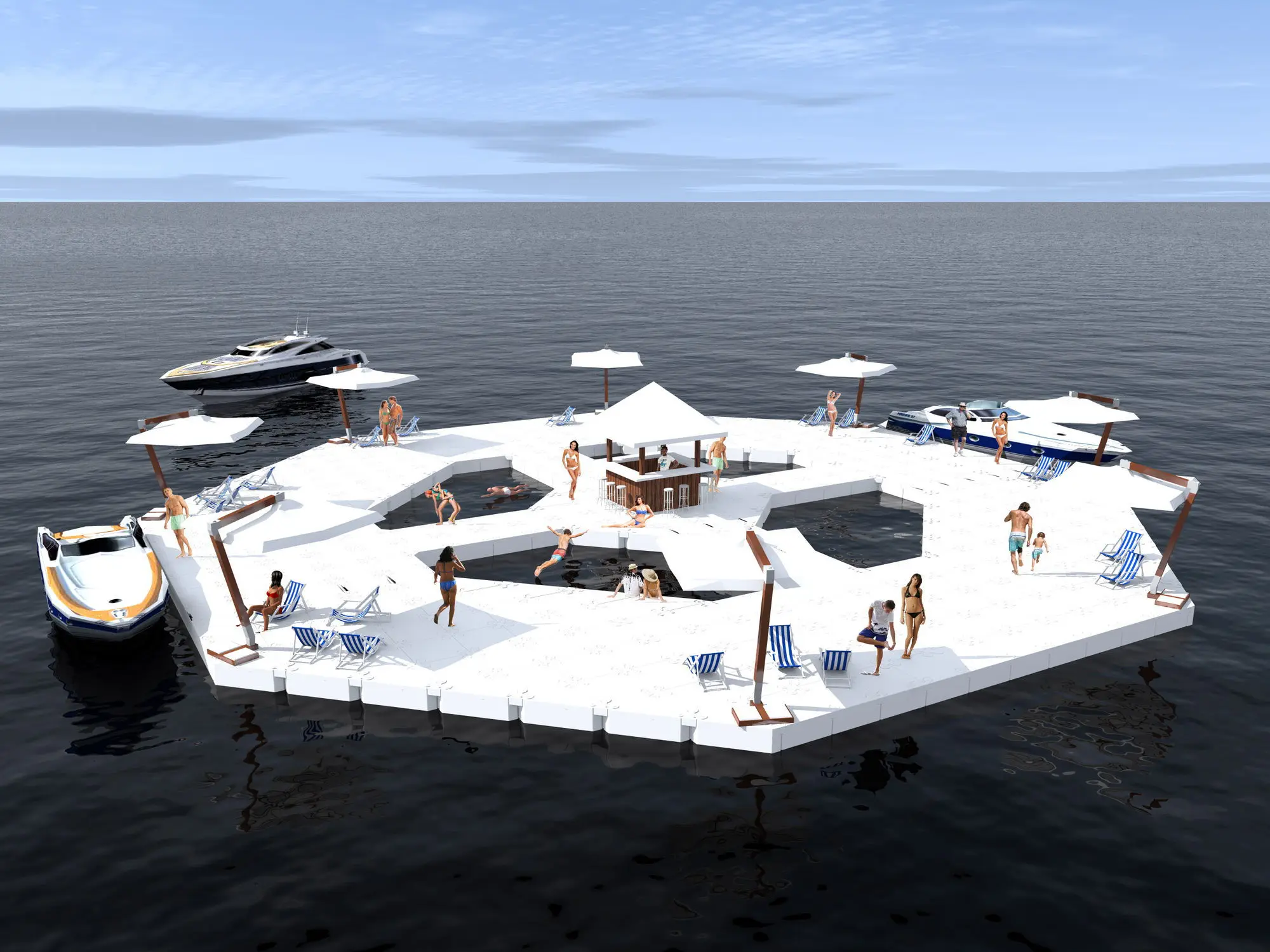 New Arrival Floating Platform Modular Pontoon Floats Floating ...
