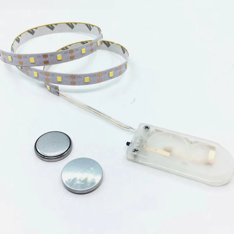 CR2032 Battery Box Ws2812b Ws2812 Sk6812 Ws2813 RGB IC Led Strip Wholesale 5v RGB Addressable  Led Strip Smart Strip Lights