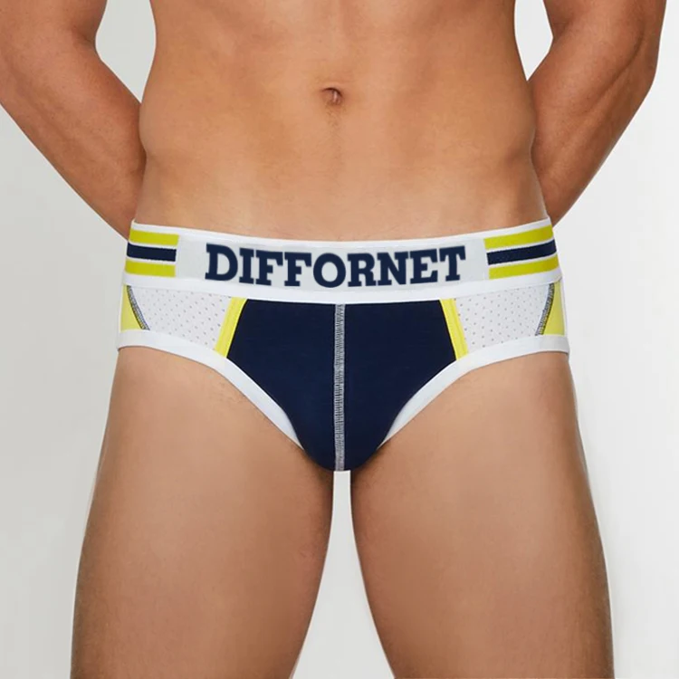 Mens Briefs Underwear Boxer Stretch Cotton Custom Logo Sexy Underwear