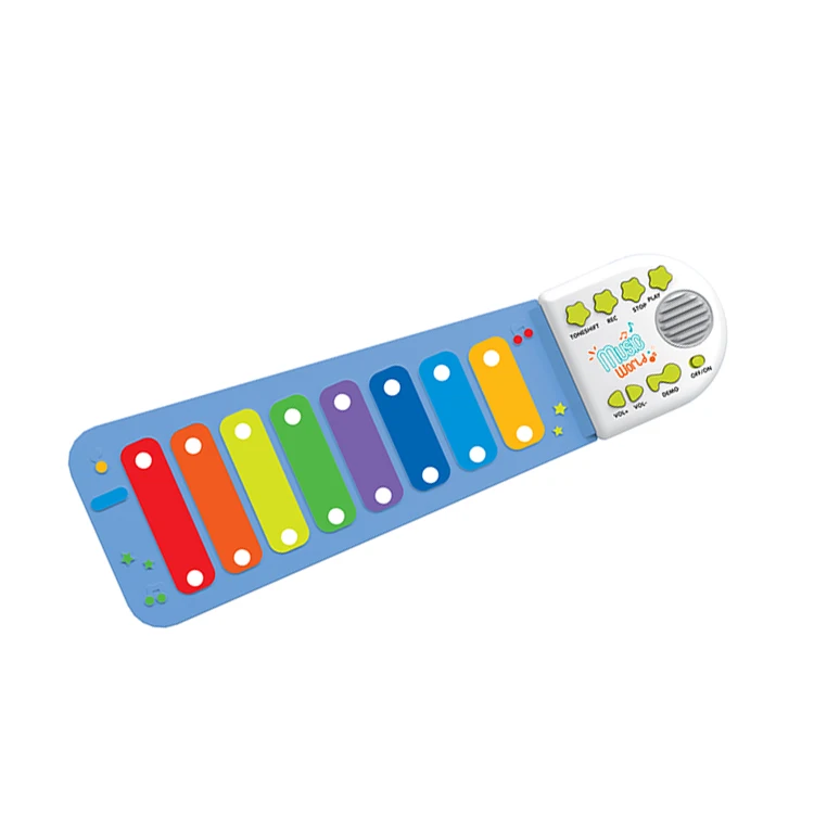 Electronic Digital Roll up Mini Built-In Speaker Educational Toys Silicone Xylophone