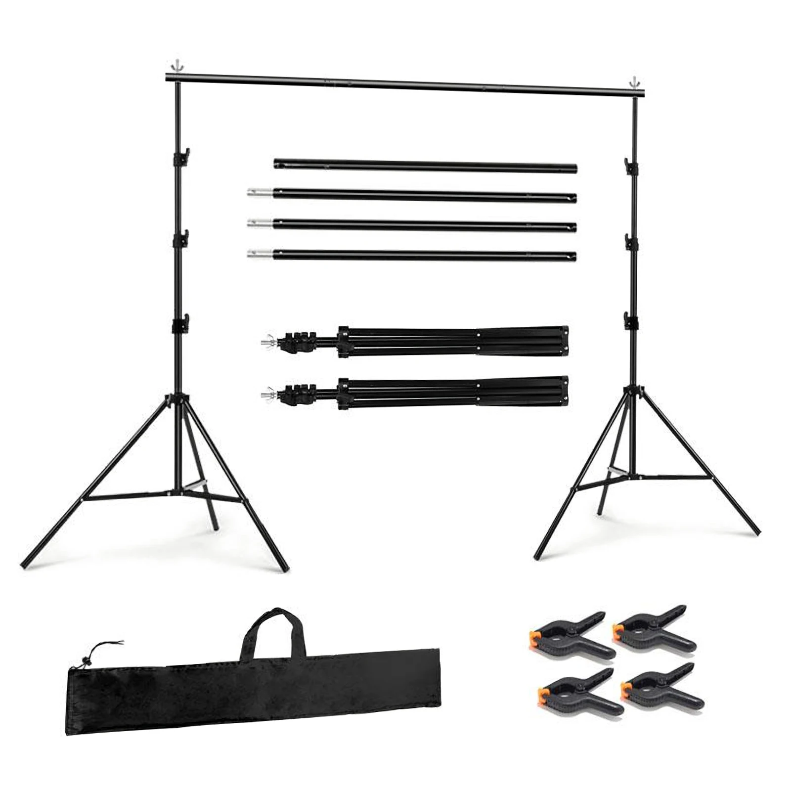 MSKIRA Photography Backdrop Stand Adjustable Background Support System