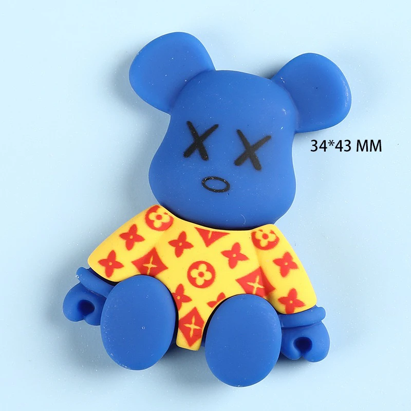 Wholesale 2022 New Resin Croc Charms Rabbit Teddy Bear Designer Amine  Cartoon for kids Shoe Charms DIY Decorations From m.