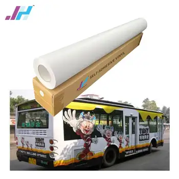 Stickers Printing Roll Adhesive Vinyl PVC Eco Solvent printable  Glossy/matte 120/140/160 Gsm 50m Length for decoration or car
