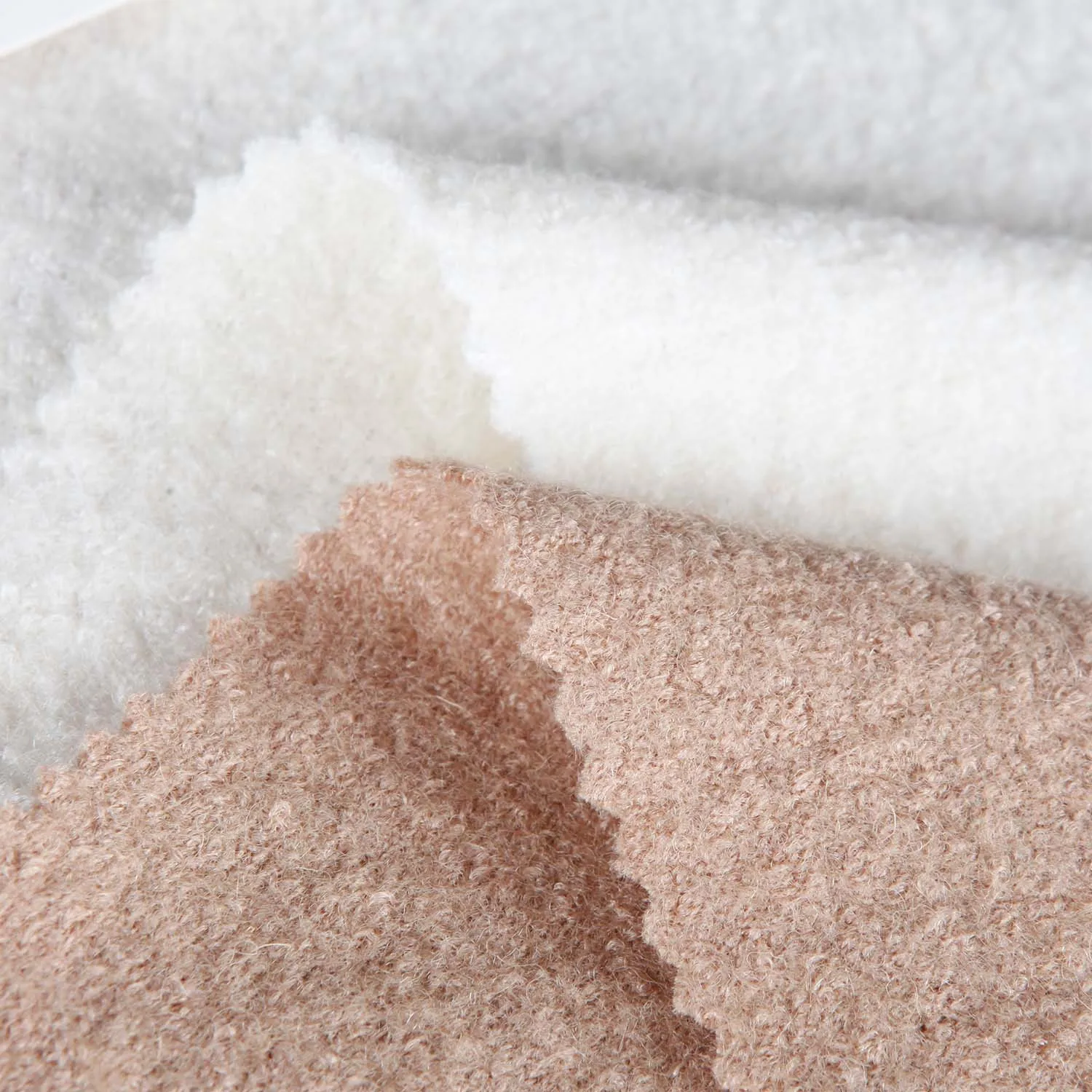 Boiled Wool Fabric Manufacturer Multi Colors Wool/viscose Boiled Wool Blended Knit Fabric