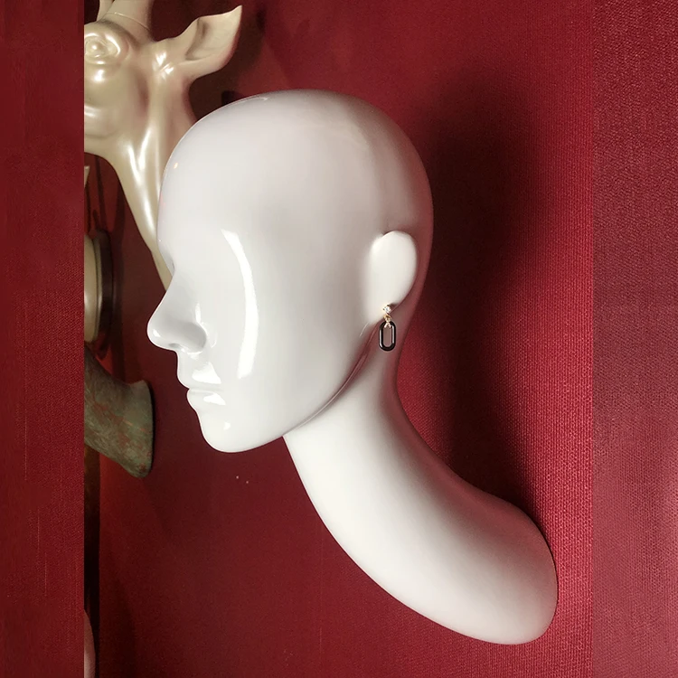 Custom Beautiful Wall Mounted Realistic Mannequin Head Wholesale