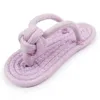 Purple cotton slippers (approx. 16*7CM)