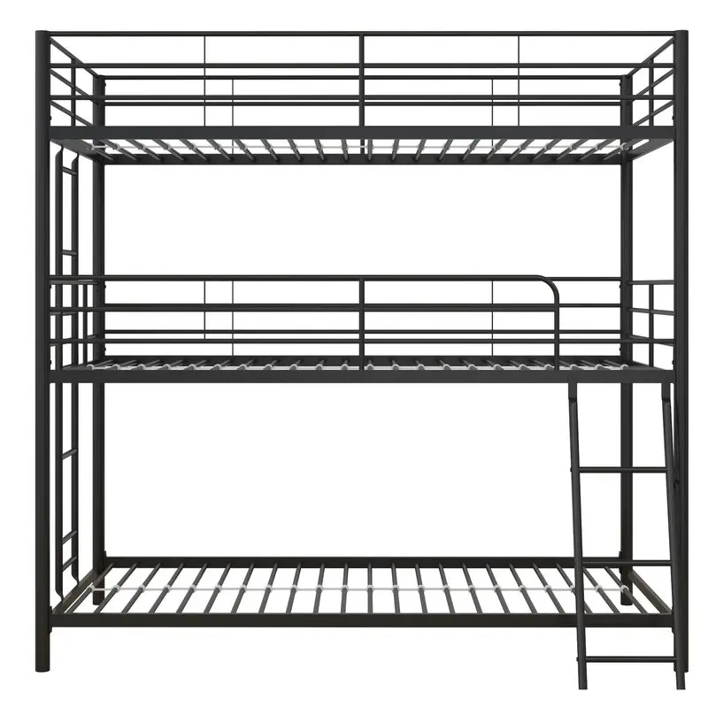 Triper Decker Beds Strong Three Layer Triple Metal Bunk Bed Bunk Beds for Triplets