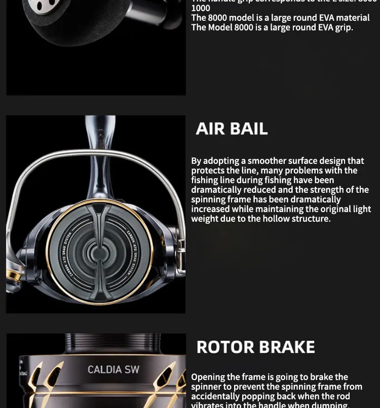 DAIWA CALDIA SW Reels - Durable and Versatile Spinning Gear