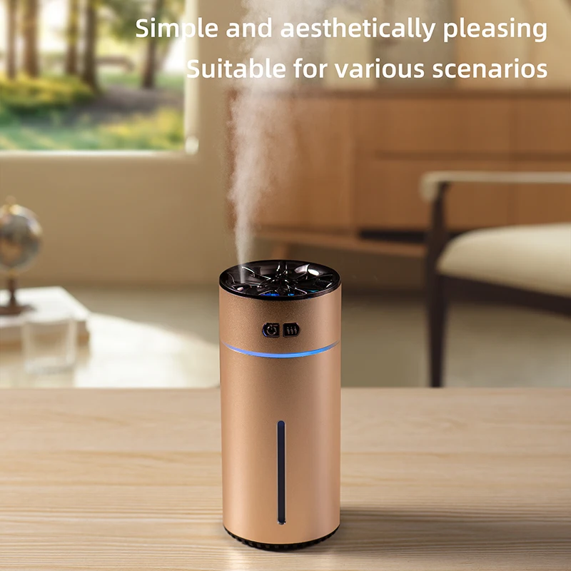 Portable Metal 300ml Humidifier Aroma Diffuser 2 in 1 Essential Oils Car Air Fresheners Aromatherapy Aroma Diffuser