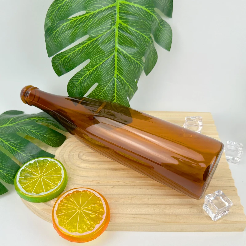 Cosmetic 330ml Plastic Clear Long Neck PVC Bottle With Screw Cap Plastic Dummy Bottle