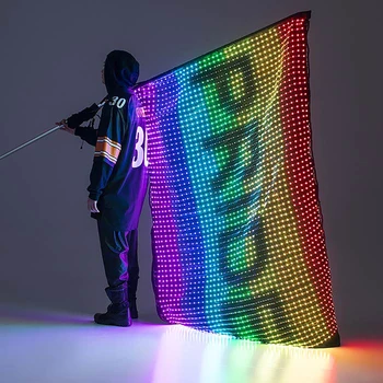 Wholesale RGB Velvet Star Curtain Led Beads Party Cosplay Decor Durable Flexible Reusable for Nightclub Event Concert Party