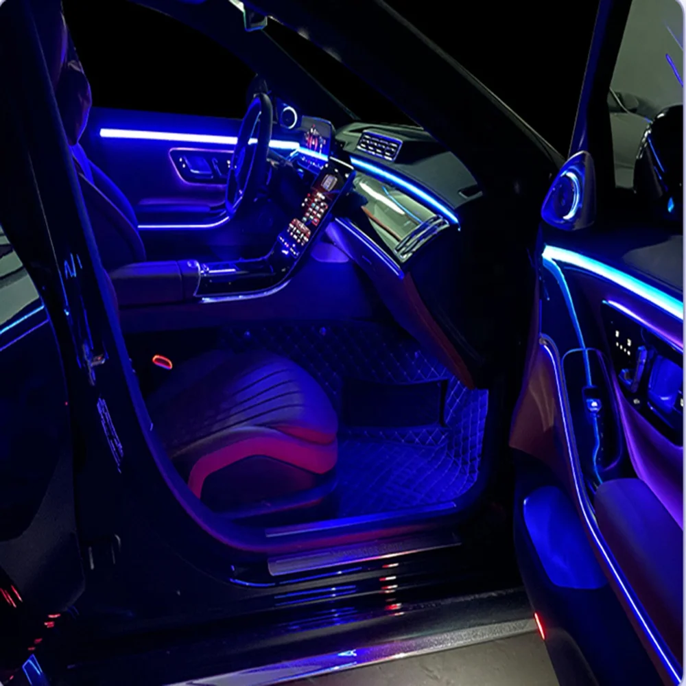 メルセデス Sクラス W223 用 64色アクティブアンビエントライト LED照明