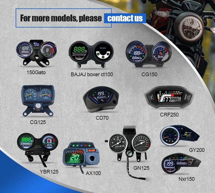 Factory Price  CT 100 Digital Meter Motorcycle Meter Motorcycle Digital Speedometer for Bajaj Boxer CT100