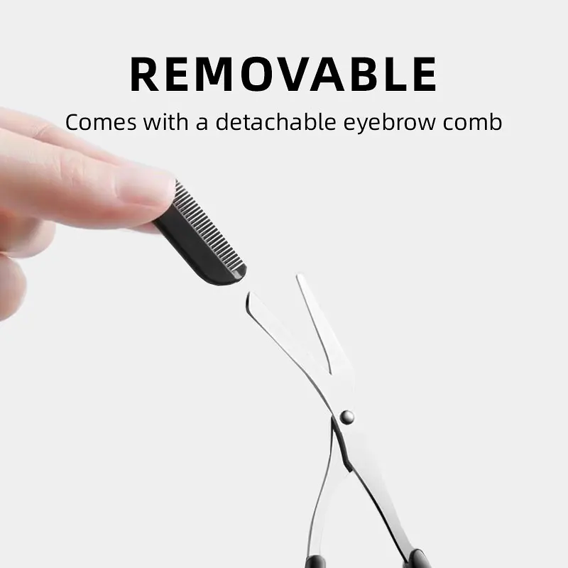 4Pcs Black Pink Beauty Makeup Kit with Pointed Tip Tweezers Extension Scissor Razor Eyebrow Eyelash Brush for Eyebrow Grooming Ha4d3fae6f8dd4f80931686680db8b0fa2